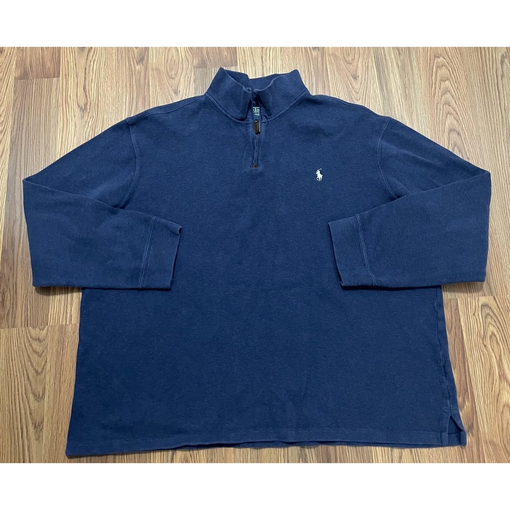 Polo Ralph Lauren Quarter Zip Sweater Mens 2XL Mockneck
